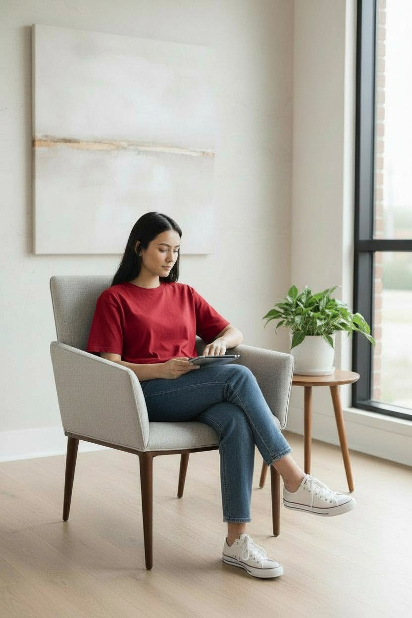 <tc>Knoll</tc> Studio: sedia per visitatori Aperture con doghe in legno (ristrutturata)