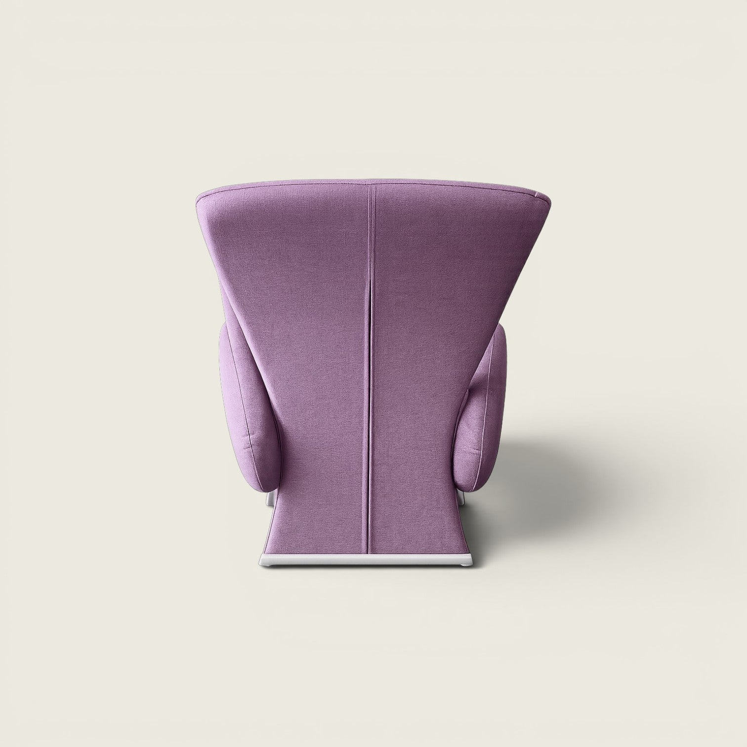 <tc>Boss Design</tc>Loungefauteuil met hoge rugleuning in paarse stof - gerenoveerd