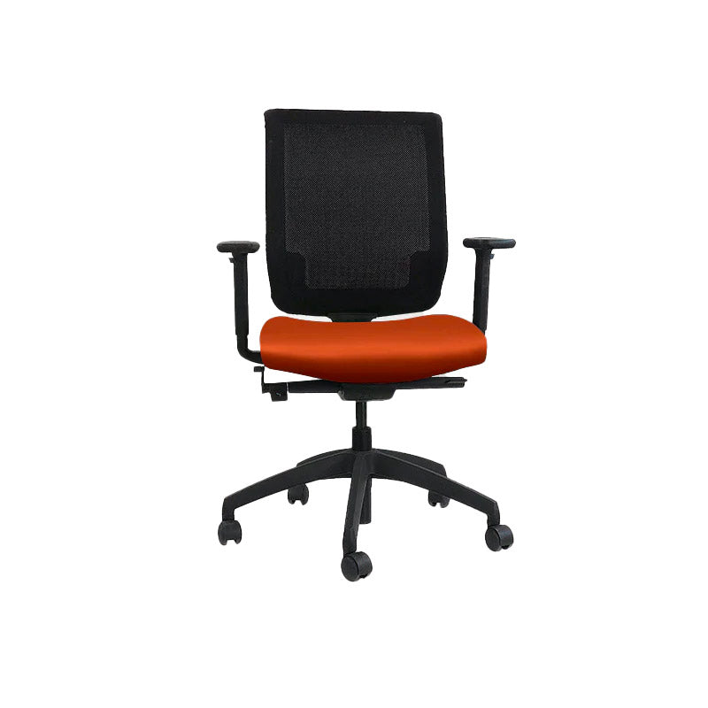 <tc>Connection</tc>: : MY Chaise de travail en cuir beige - Reconditionnée