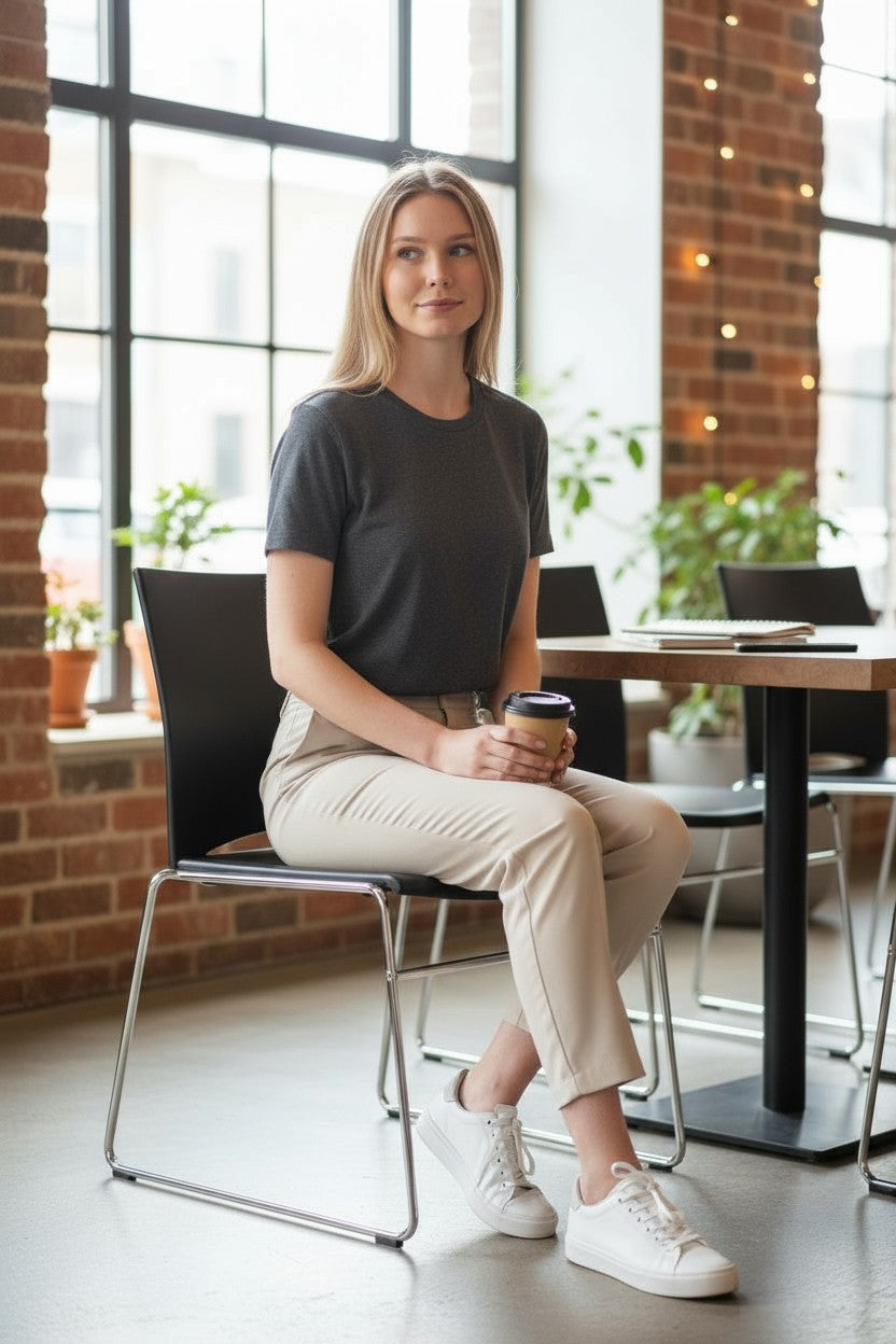 <tc>Connection</tc>Silla de visitas negra - Reacondicionada