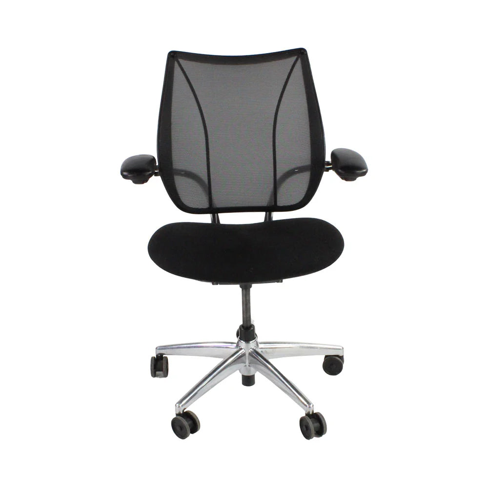 Humanscale: Liberty Task Chair in Black Fabric/Aluminium Frame - Refurbished