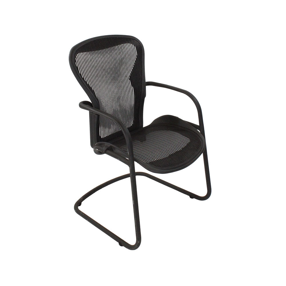 <tc>Herman Miller</tc>Silla de visita Aeron Cantilever en grafito - Reacondicionada