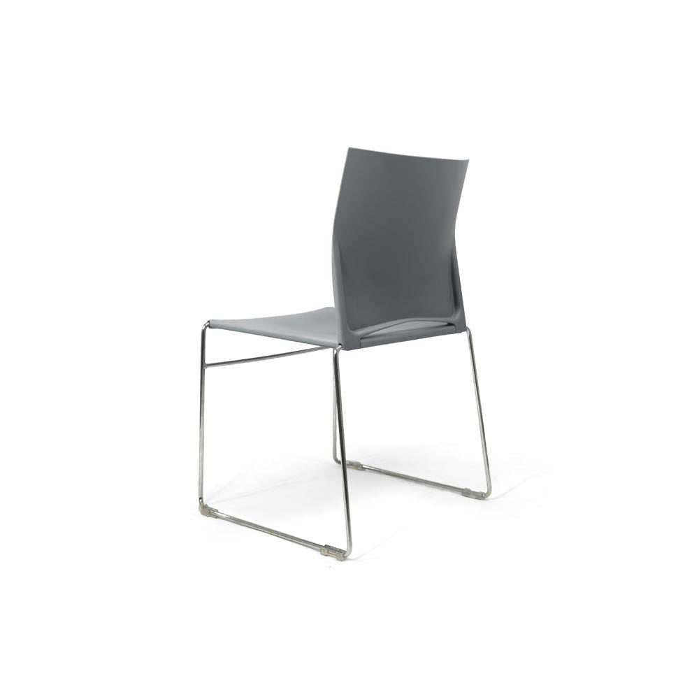 <tc>Herman Miller</tc>Silla apilable Pronta en gris - Reacondicionada