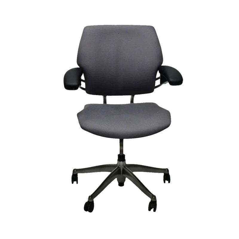 <tc>Humanscale</tc>: <tc>Freedom</tc> Chaise de bureau en tissu gris - Reconditionnée