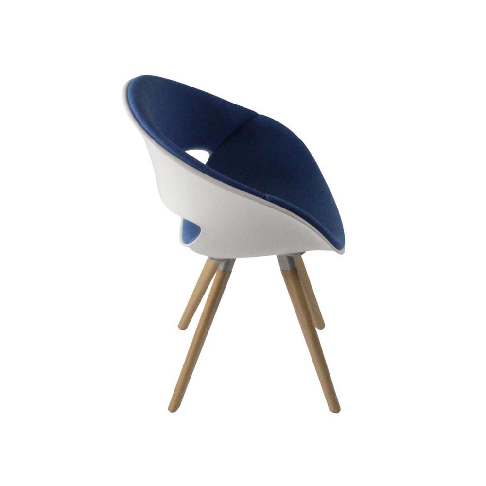 <tc>Kusch & Co</tc>: Fauteuil Volpino 8240 - Bleu et Blanc