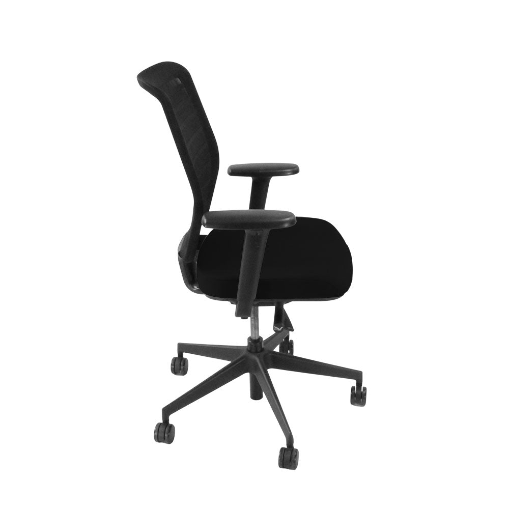 <tc>Senator</tc>Silla de operador Fuse en tela negra - Reacondicionada