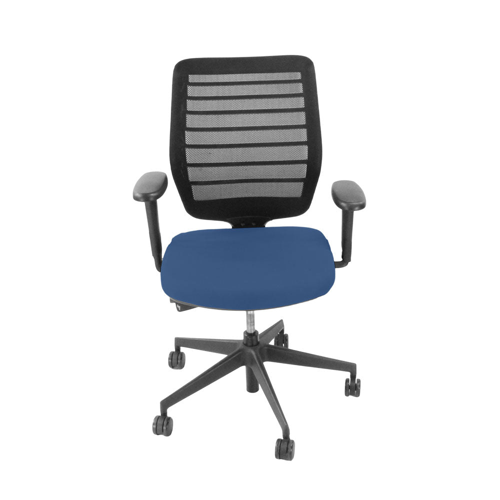 <tc>Senator</tc>Silla de operador Fuse en tela azul - Reacondicionada