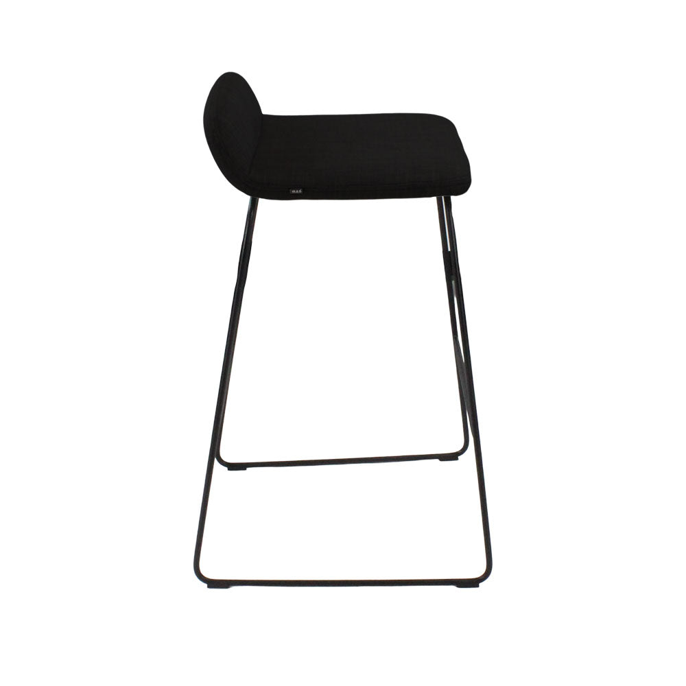 M.A.D: Lolli Bar Stool in Black Fabric - Refurbished