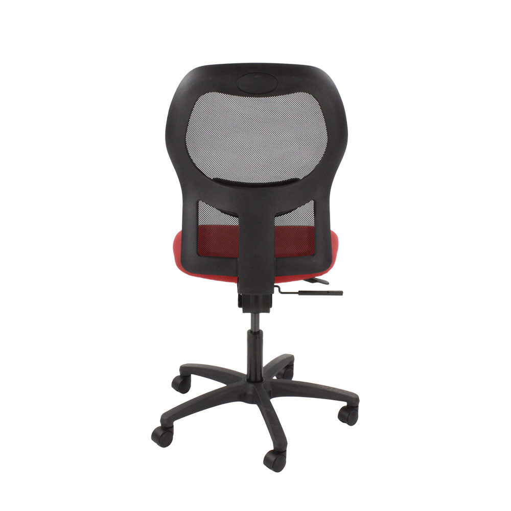 <tc>Ahrend</tc>Silla de trabajo tipo 160 en tela roja sin brazos - Reacondicionada
