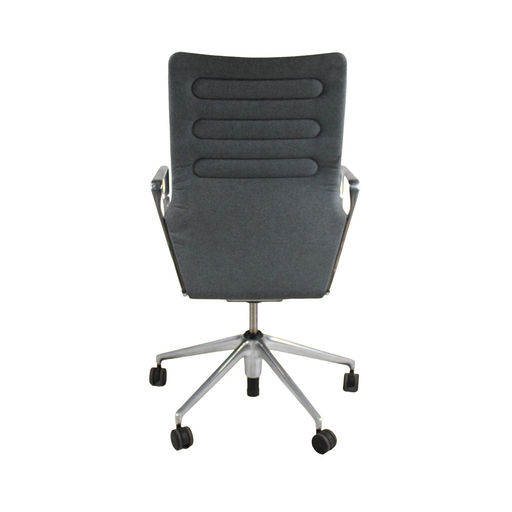 <tc>Vitra</tc>Silla de reunión AC4 en tela gris - Reacondicionada