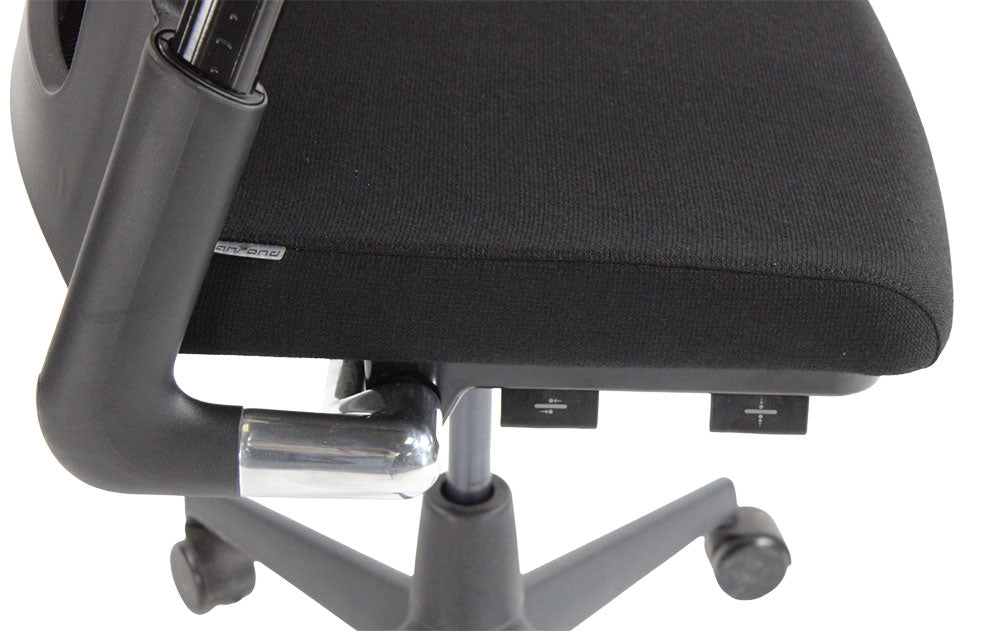 <tc>Ahrend</tc>: 2020 Home-Office-Stuhl aus schwarzem Stoff - Generalüberholt