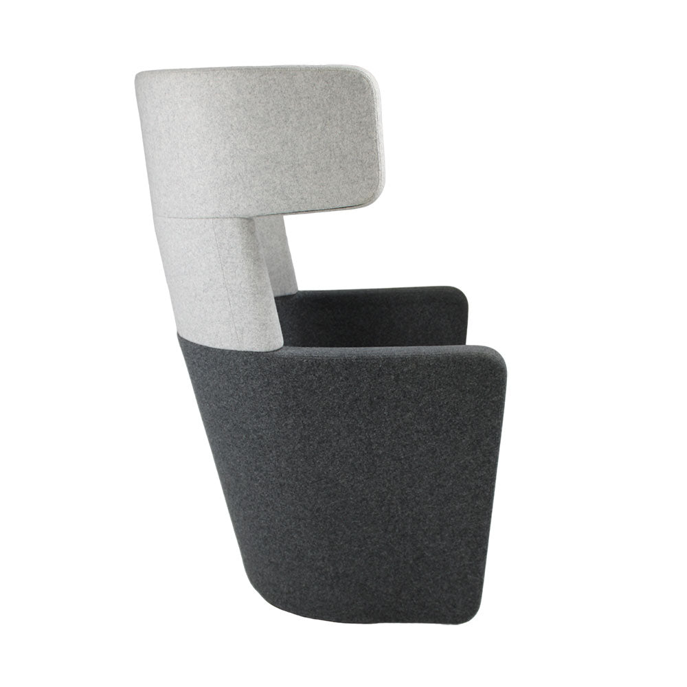 <tc>Bene</tc>: Fauteuil à oreilles Parcs gris - Reconditionné