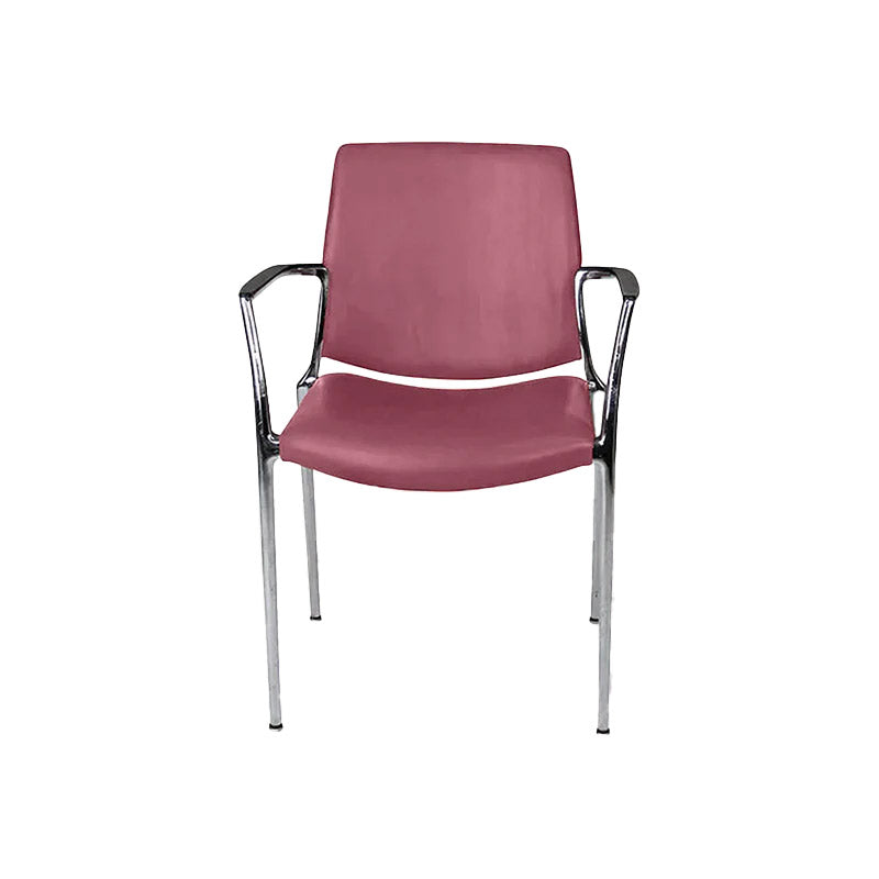 <tc>Kusch & Co</tc>: Silla Capa 4200 en piel burdeos - Reacondicionada
