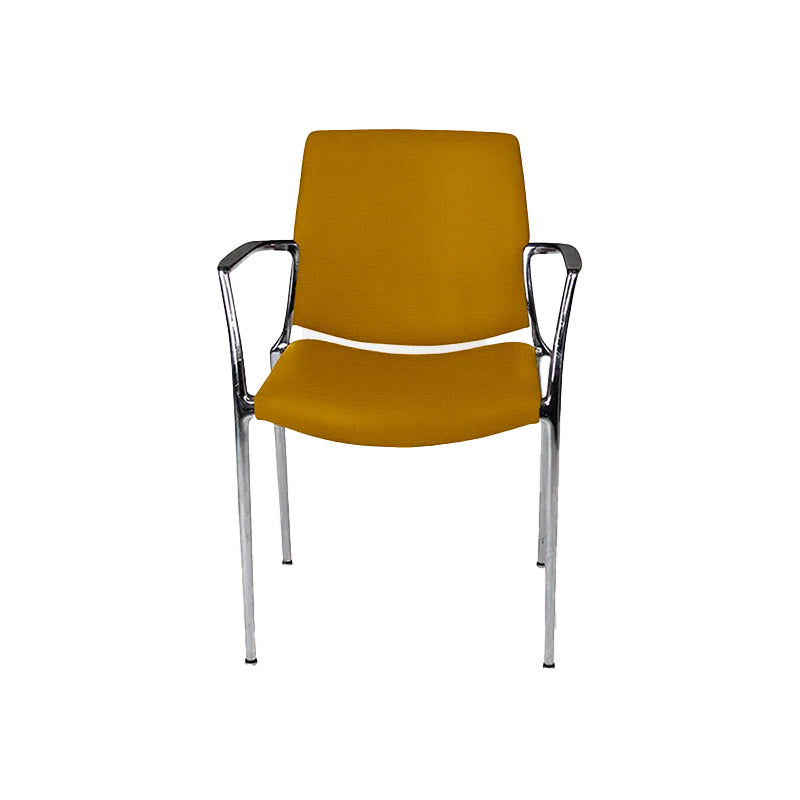 <tc>Kusch & Co</tc>Silla Capa 4200 en tela amarilla - Reacondicionada