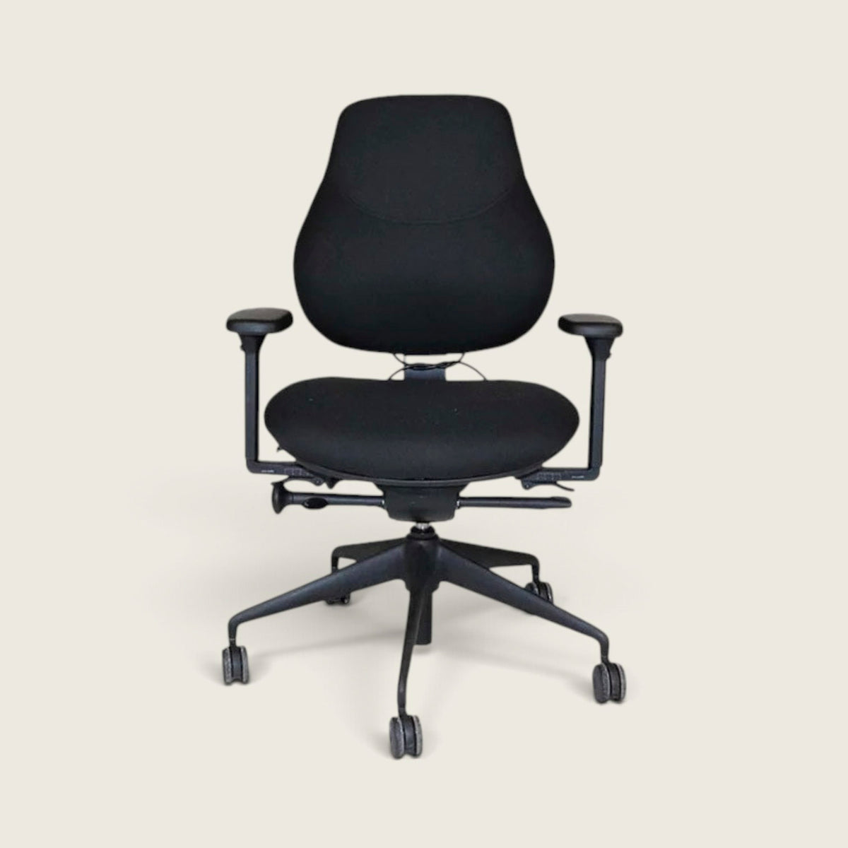 <tc>OrangeBox</tc>Sedia da ufficio Flo in tessuto nero - Ricondizionata