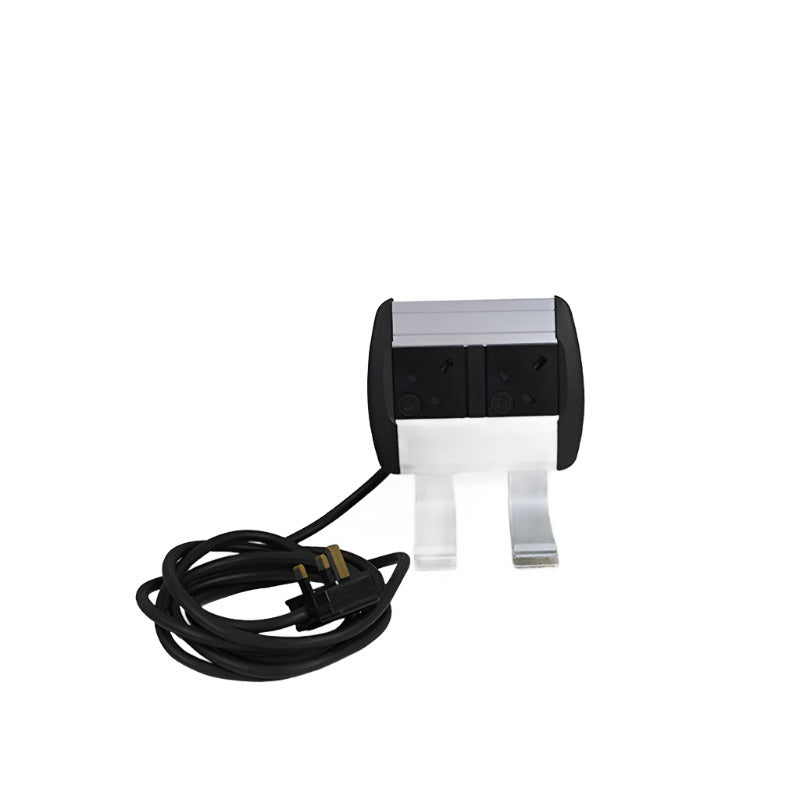 Saxen: Schreibtisch -Leistungsmodul -2x UK Sockets - renoviert