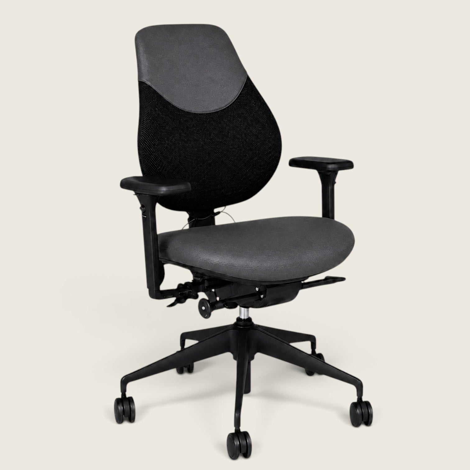 <tc>OrangeBox</tc>Sedia da ufficio Flo in tessuto grigio - Ricondizionata