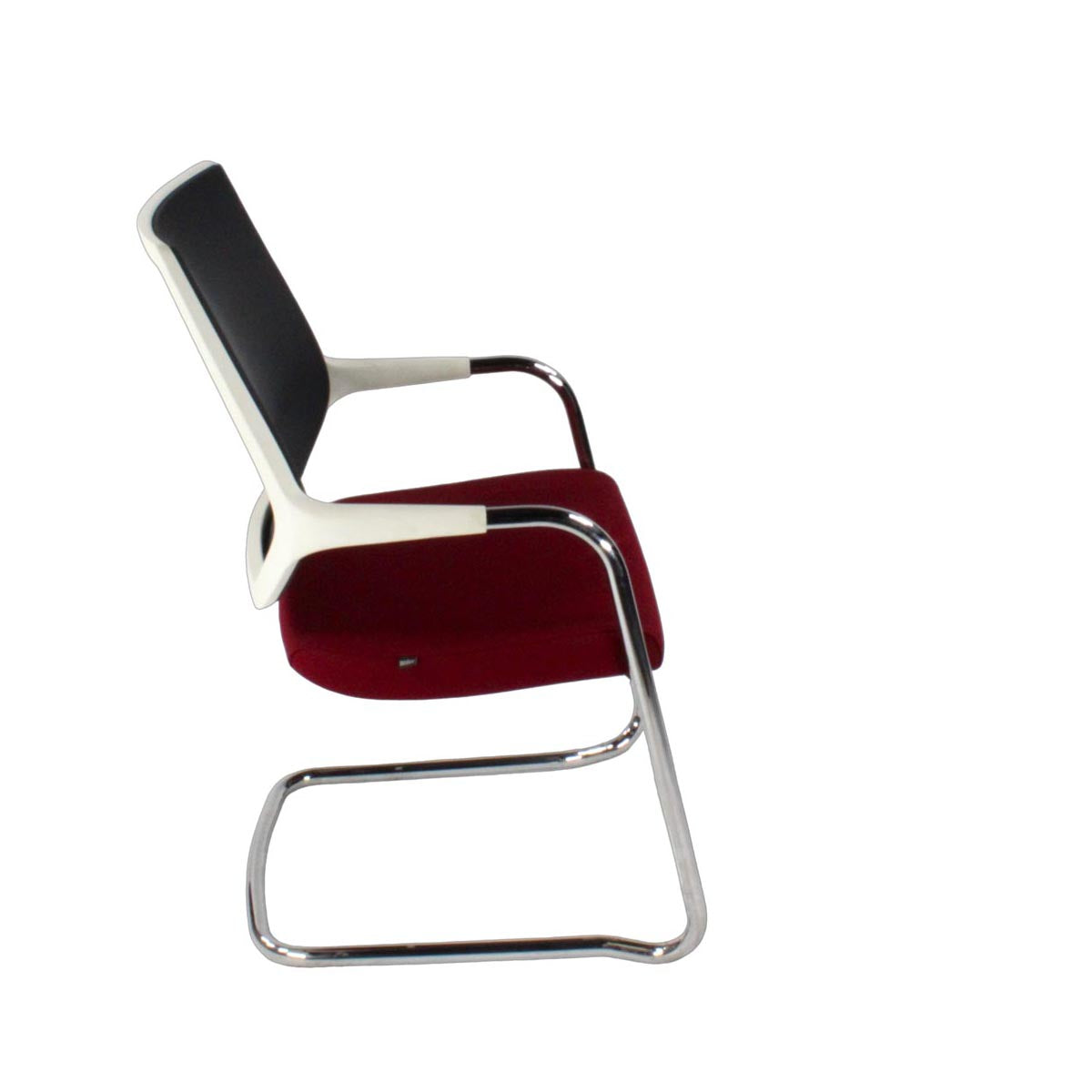 <tc>Sedus</tc>: <tc>Quarterback</tc> Silla Cantilever color burdeos/negro/blanco - Reacondicionada