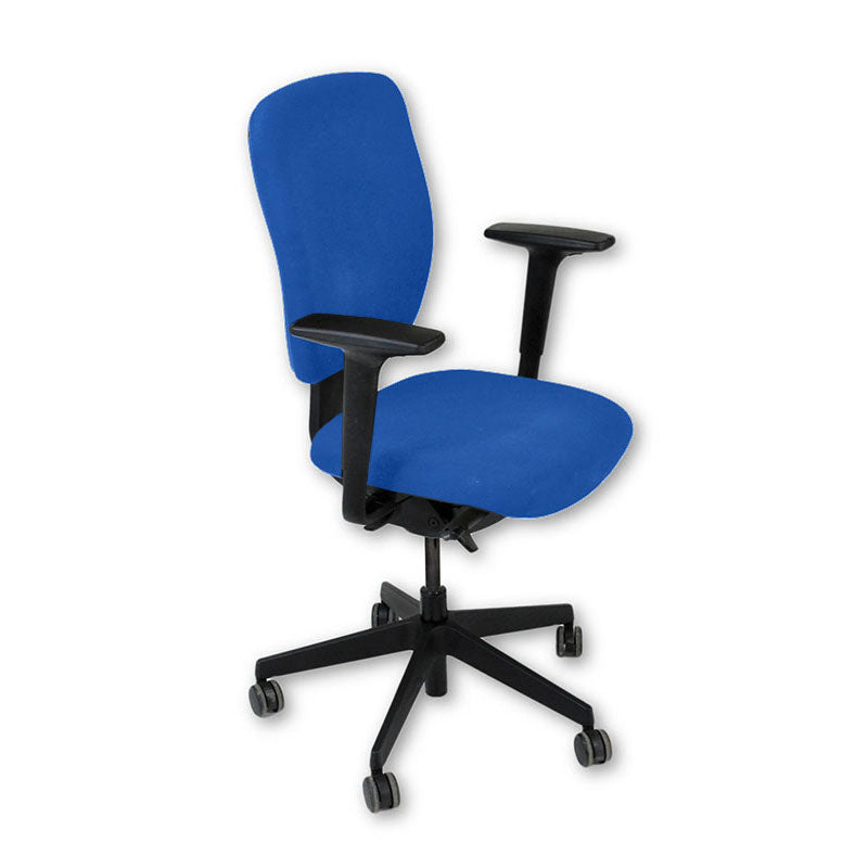 <tc>Senator</tc>: <tc>Dash</tc> Silla de trabajo totalmente ajustable en tela azul - Reacondicionada