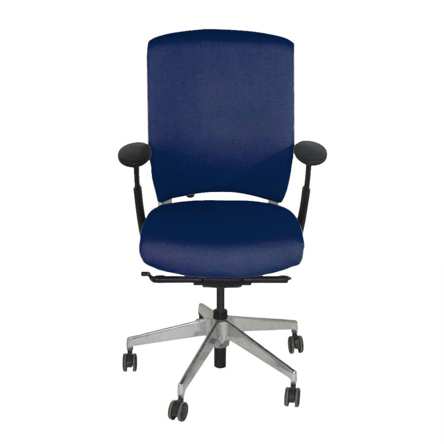 Senator: Enigma S21 Office Chair with Aluminium Frame in Blue