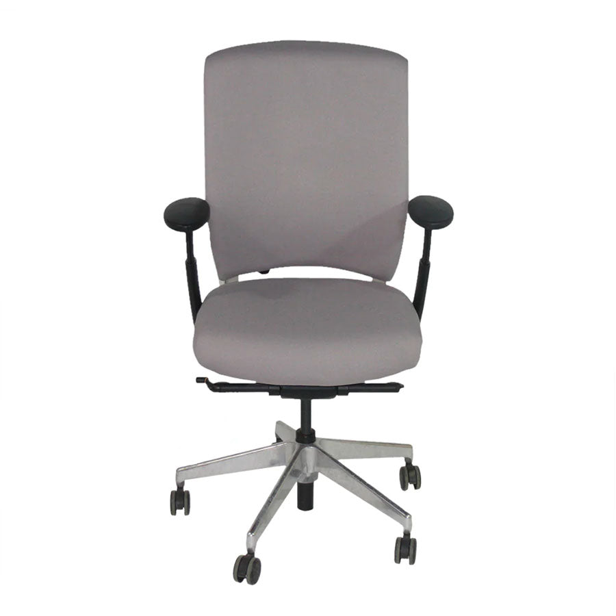 Senator Enigma S21 Office Chair with Aluminium Frame in Grey Fabric