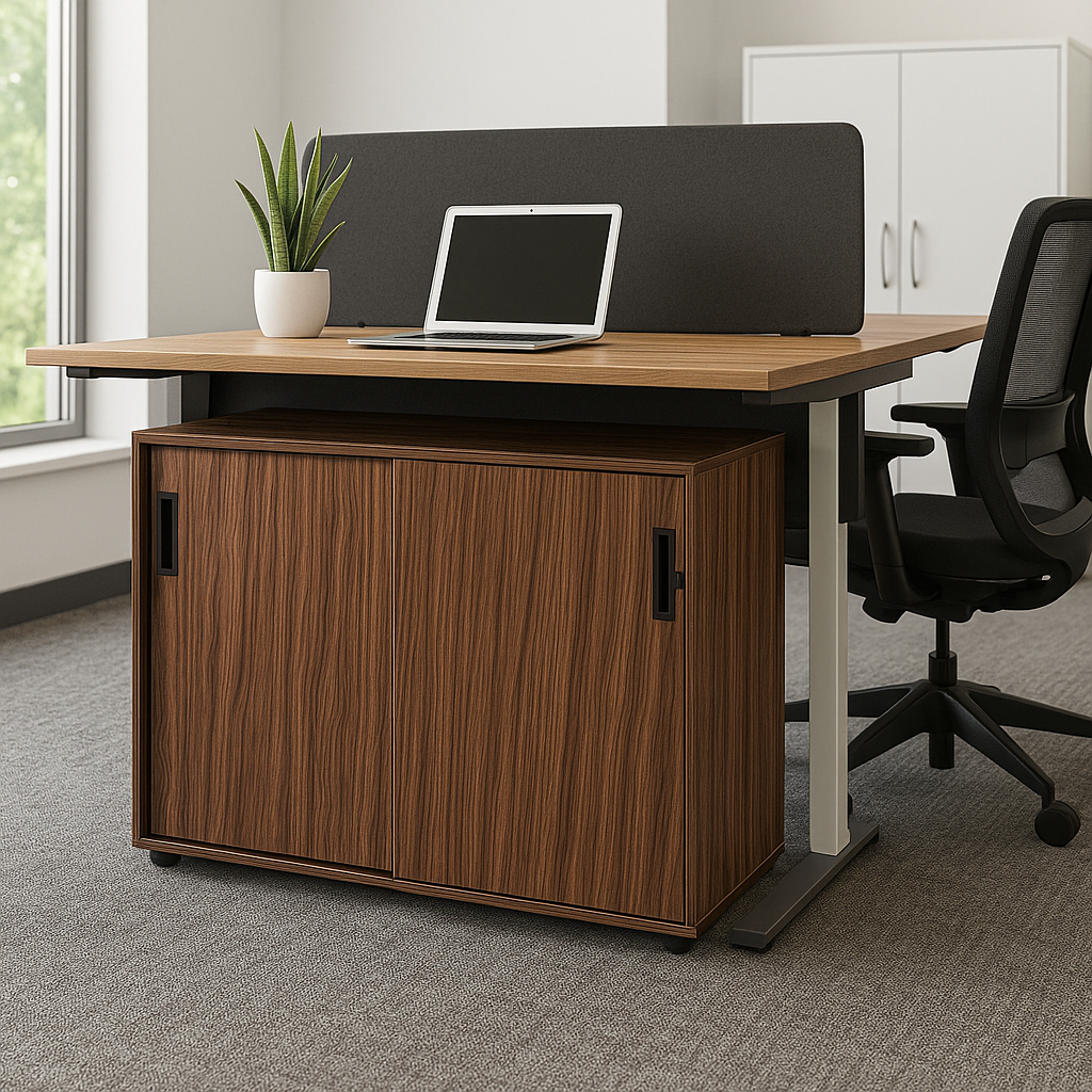 Senator: Dark Brown Credenza - Refurbished