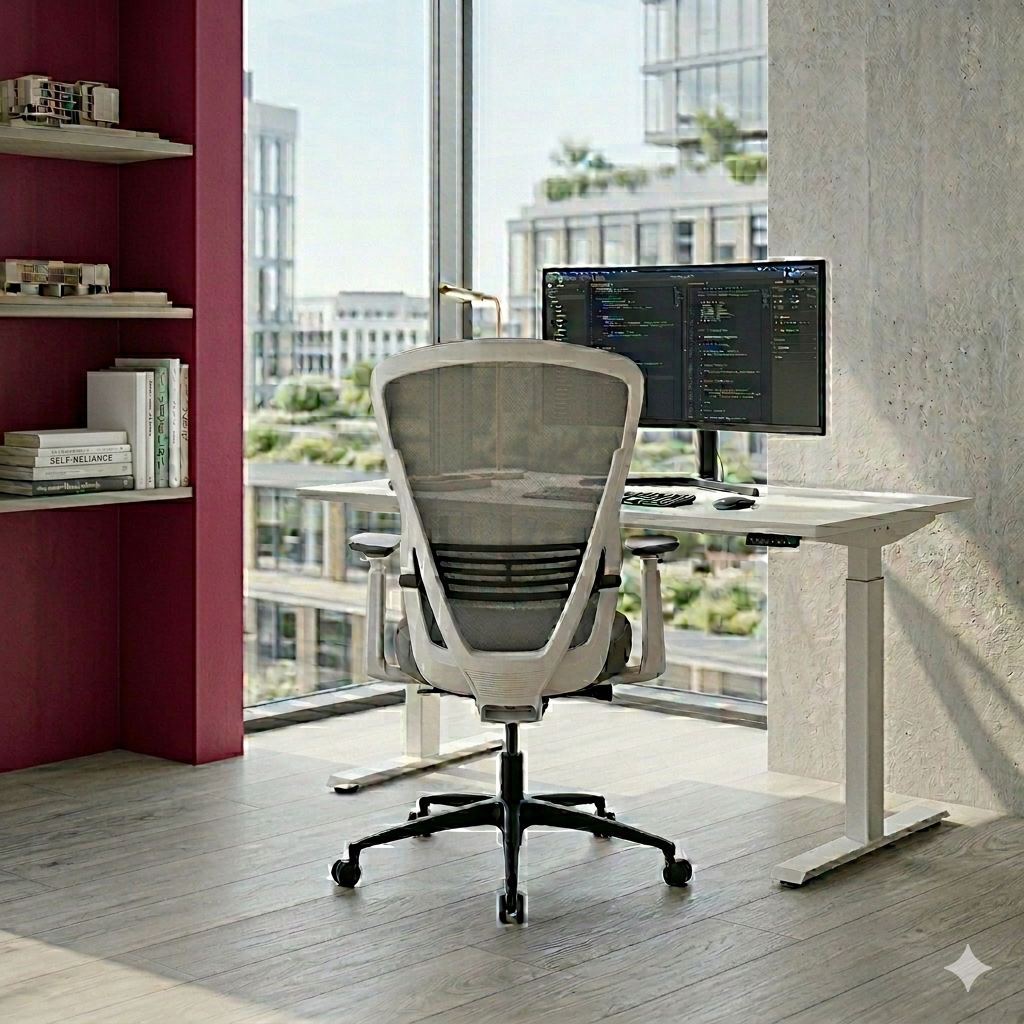 <tc>Senator</tc>Silla de oficina Ousby en color gris - Restaurada