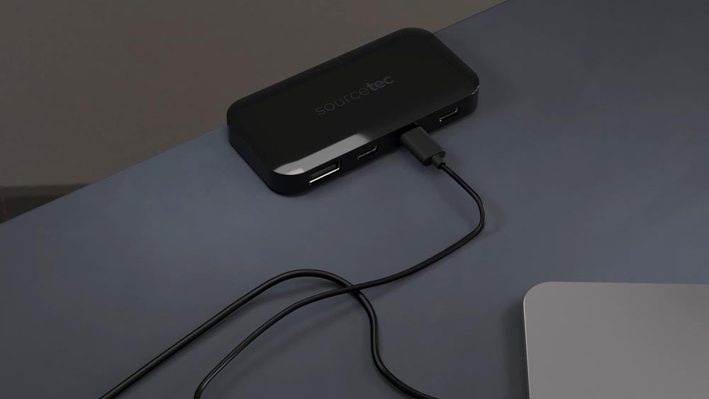 PICO-Leistungsmodul On-Desk oder Unter-Desk-Klemme in Schwarz