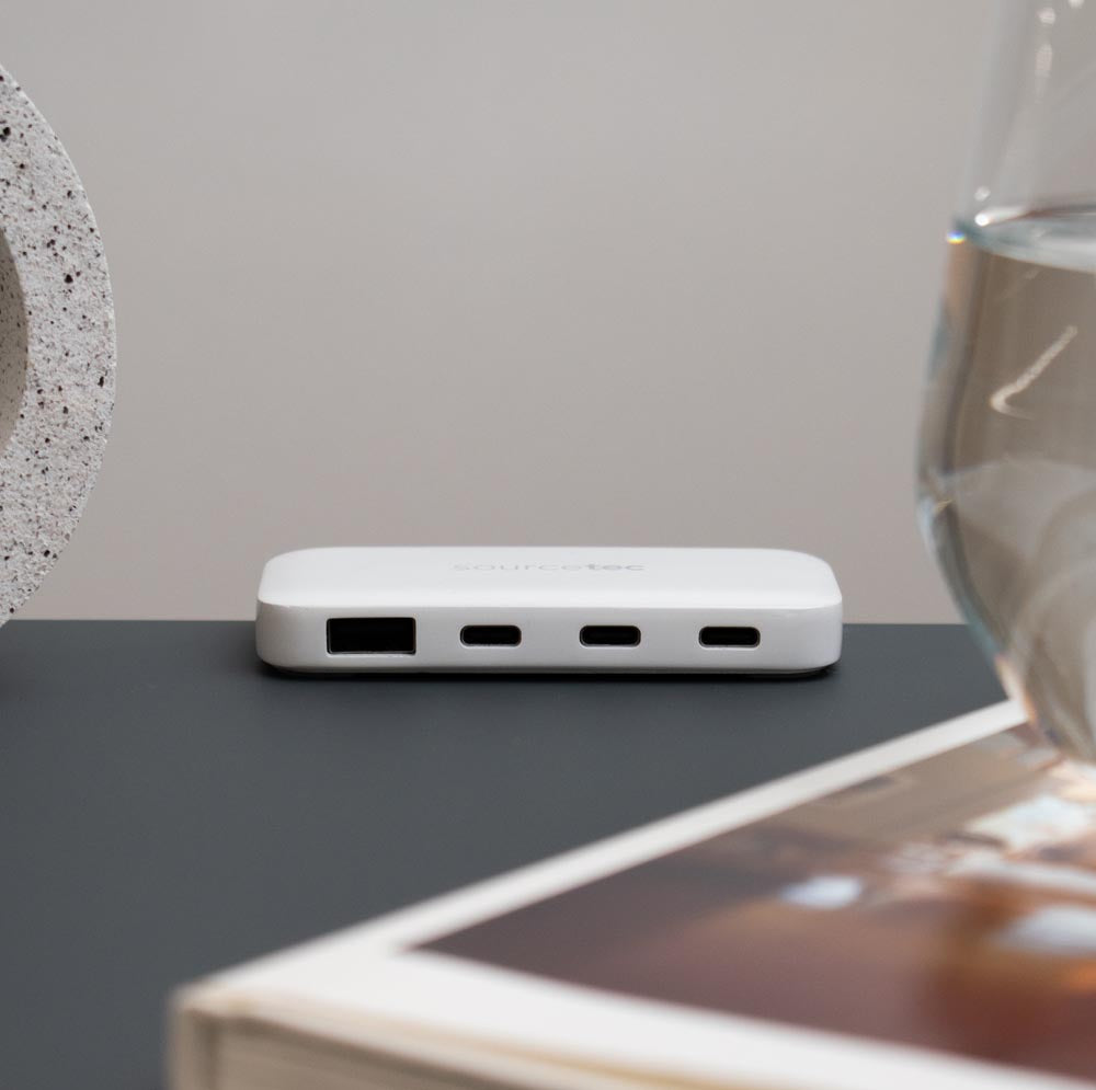 PICO-Leistungsmodul On-Desk oder Unter-Desk-Klemme in Weiß