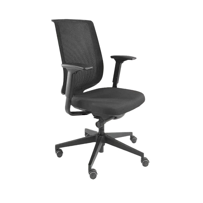 Steelcase: Reply Office Chair with Mesh Back in Grey Fabric - Refurbished