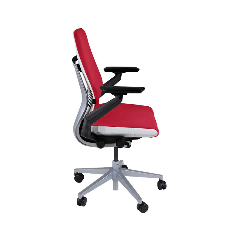 <tc>Steelcase</tc>: Sedia da ufficio ergonomica Gesture - Tessuto rosso - Ricondizionata