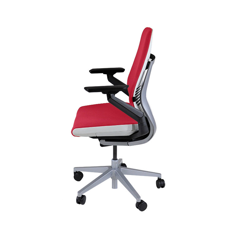 <tc>Steelcase</tc>: Sedia da ufficio ergonomica Gesture - Tessuto rosso - Ricondizionata