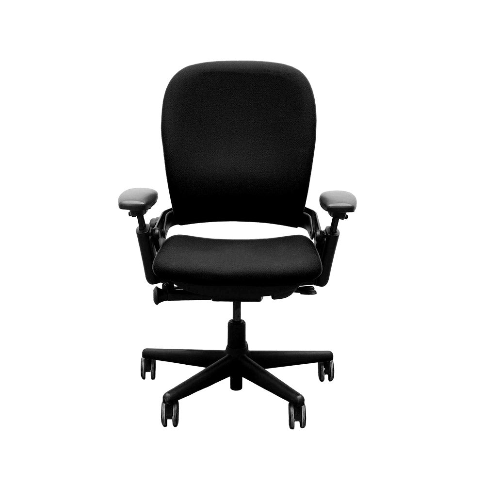 <tc>Steelcase</tc>: <tc>Leap V1</tc> Chaise de bureau - Structure noire/Tissu noir - Reconditionnée