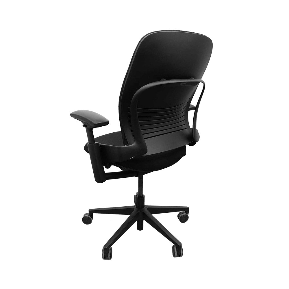 <tc>Steelcase</tc>: <tc>Leap V2</tc> Bureaustoel Hoogte Verstelbare Arm Alleen - Zwart Leer - Gereviseerd