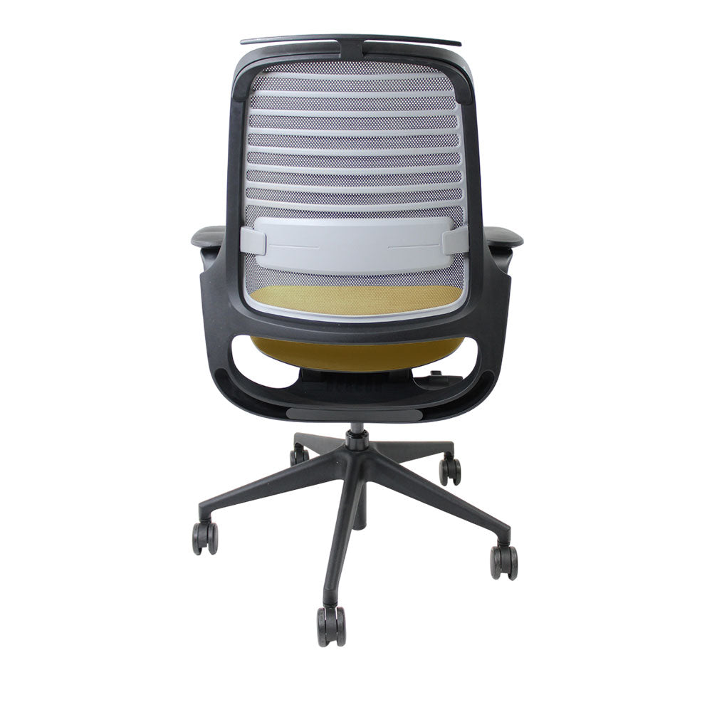 Steelcase: Series 1 Ergonomic Office Chair in Yellow Fabric - Refurbished