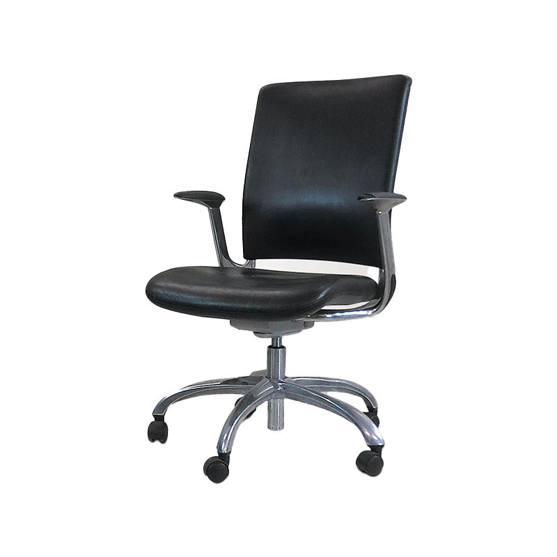 Verco: V-Smart High Back Leather Task Chair - Refurbished