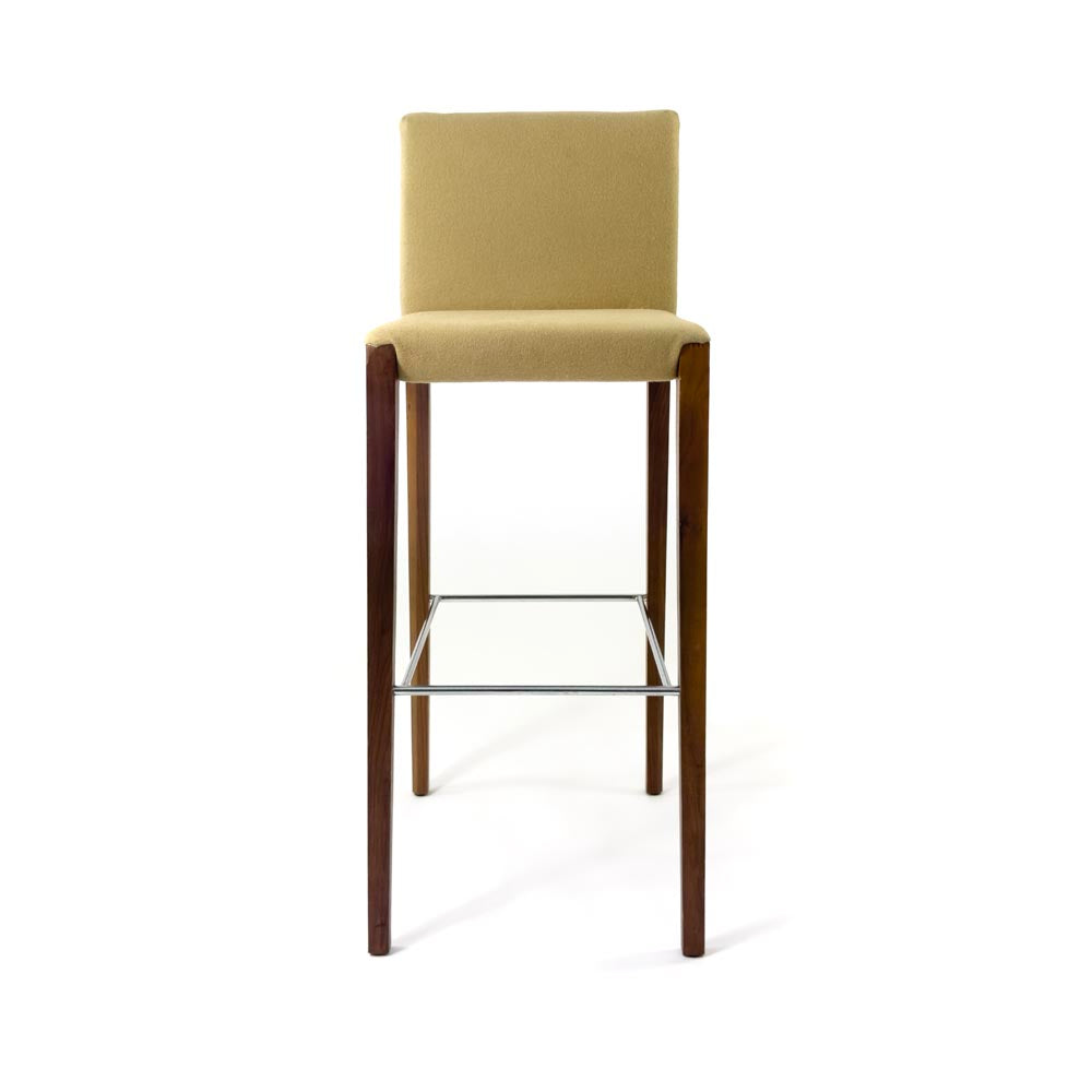 Walter Knoll: Andoo Barstool In Tan Fabric - Refurbished