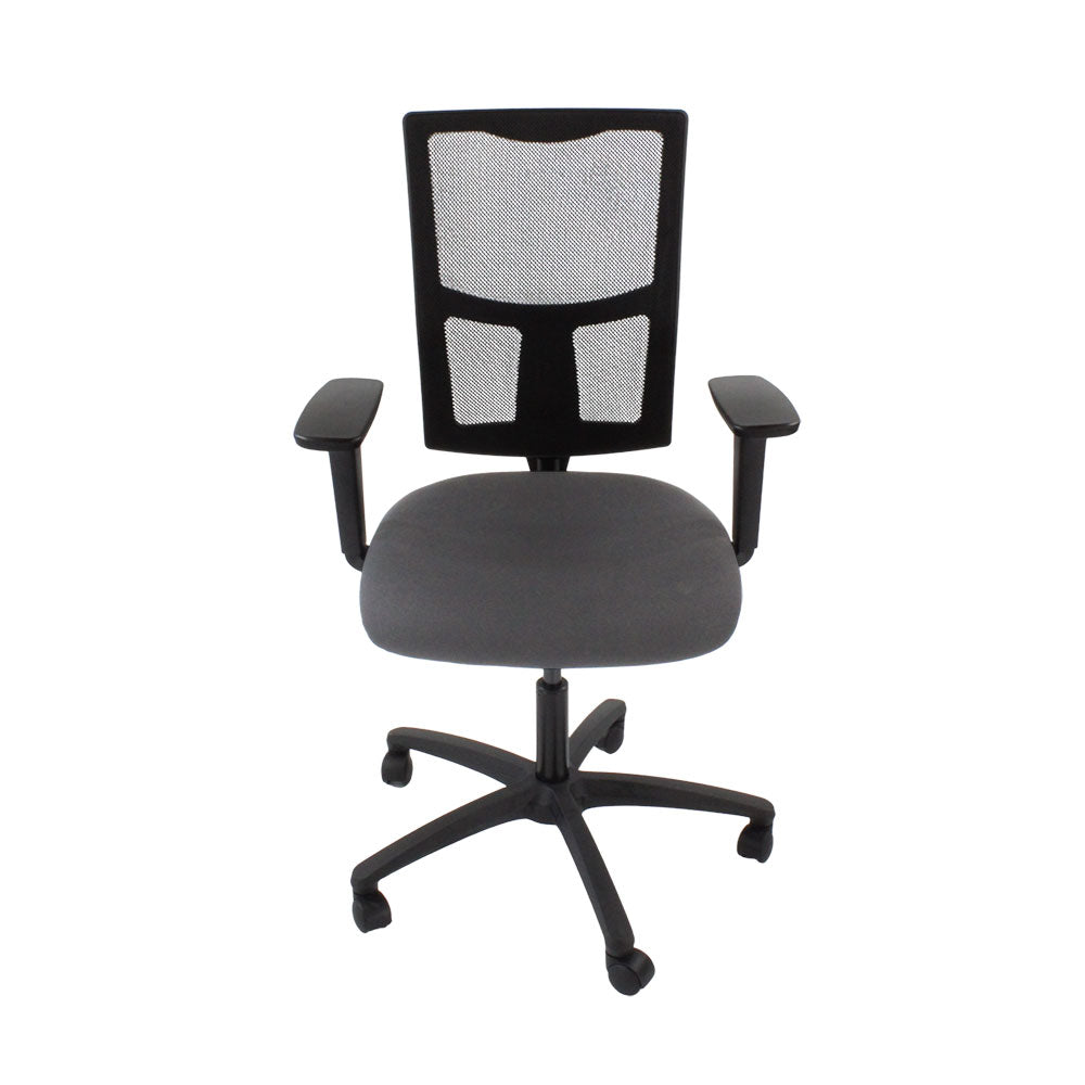 Saxen: Ergo 2 Task Chair in Grey Fabric - Refurbished