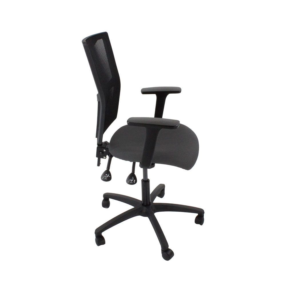 Saxen: Ergo 2 Task Chair in Grey Fabric - Refurbished