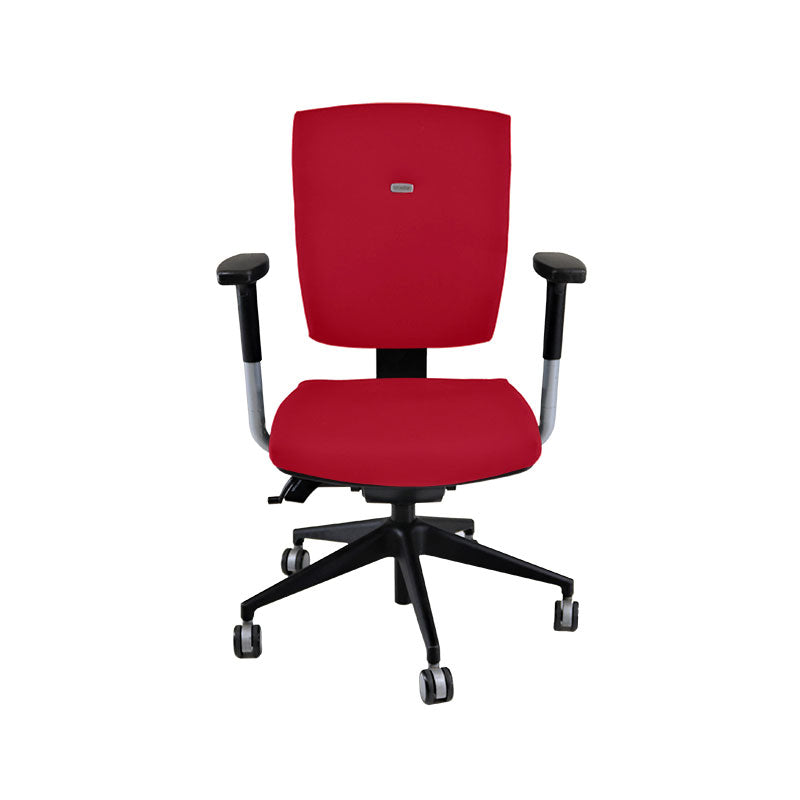 <tc>Senator</tc>: <tc>Sprint</tc> Silla de trabajo en tela roja - Reacondicionada