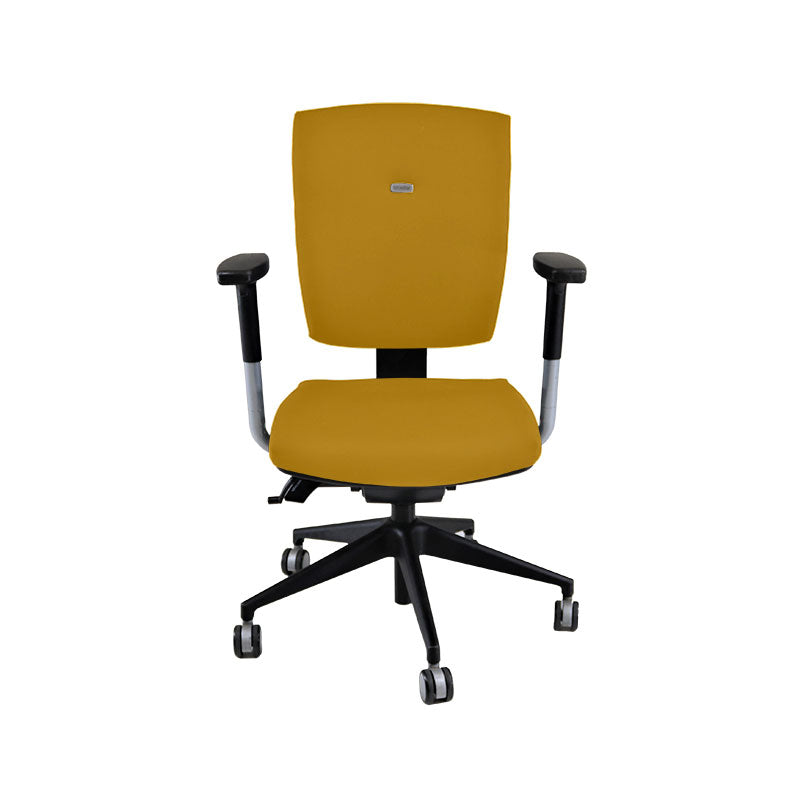 <tc>Senator</tc>: <tc>Sprint</tc> Silla de trabajo en tela amarilla - Reacondicionada
