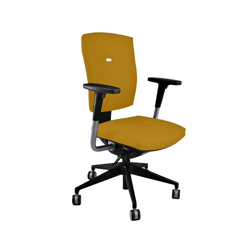 <tc>Senator</tc>: <tc>Sprint</tc> Silla de trabajo en tela amarilla - Reacondicionada