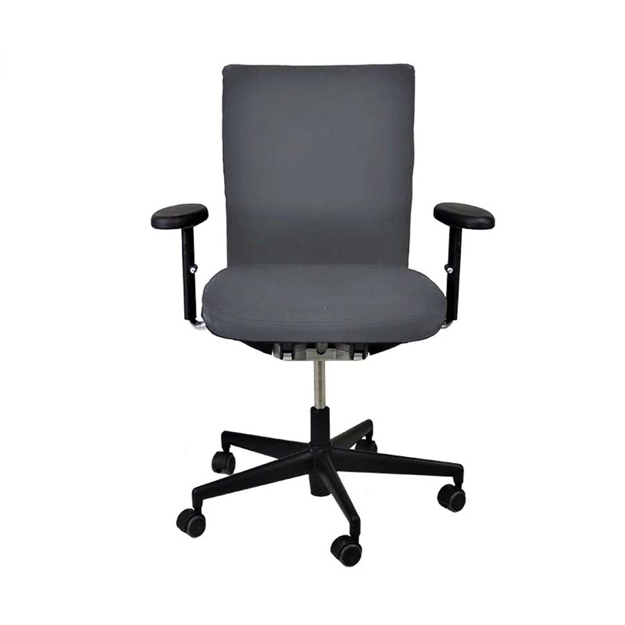 Vitra Axess Office Chair in Grey Fabric Refurbished