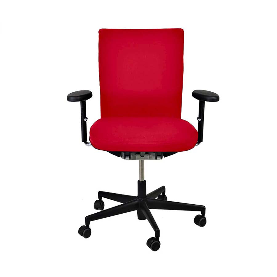 Red fabric best sale office chair