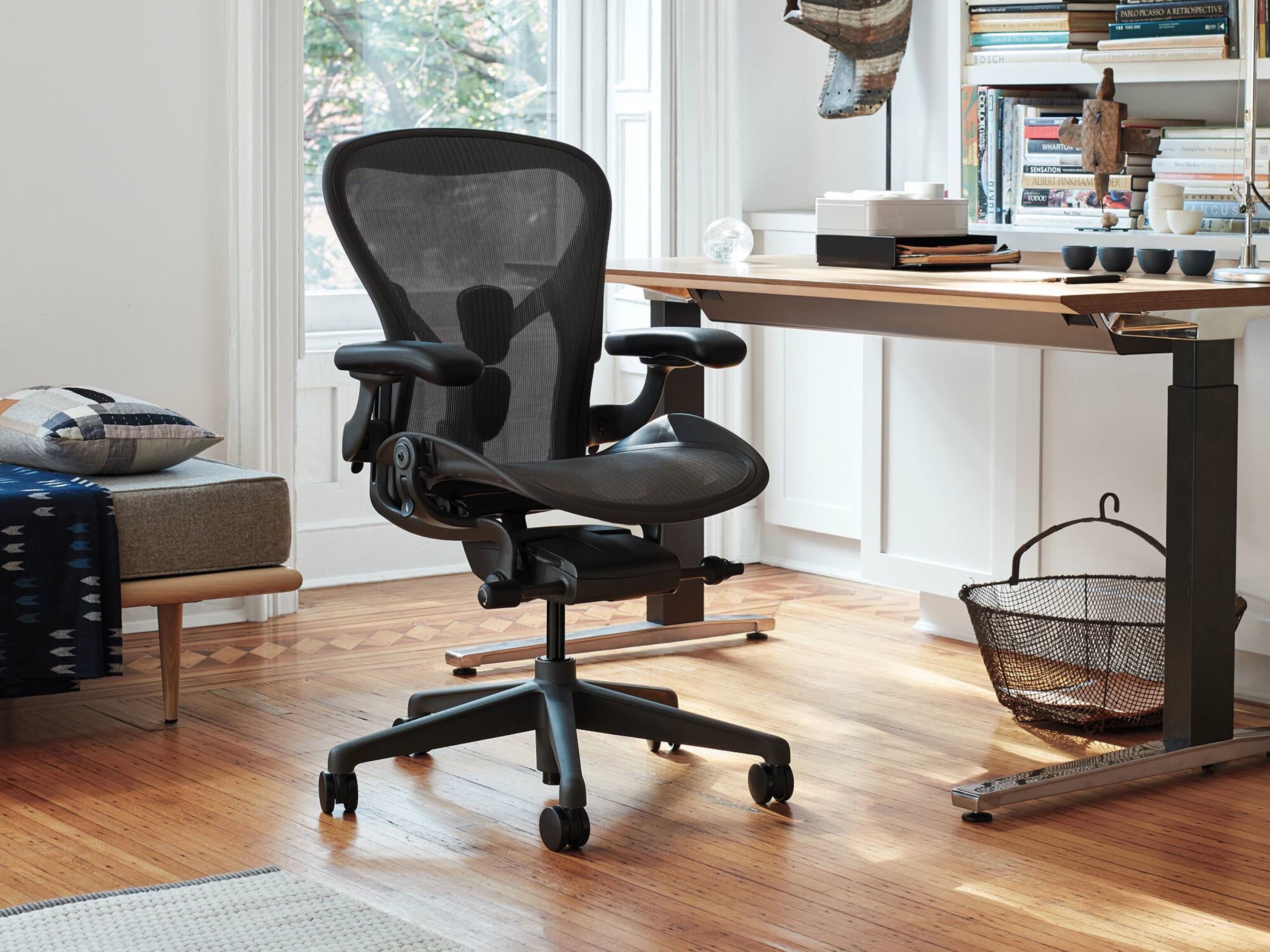 Refurbished & Used Aeron Chairs - Basic Gray Aeron Chair by Herman Miller