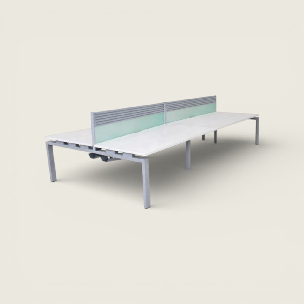 Silla Saxen Don't Task de tela amarilla - Reacondicionada