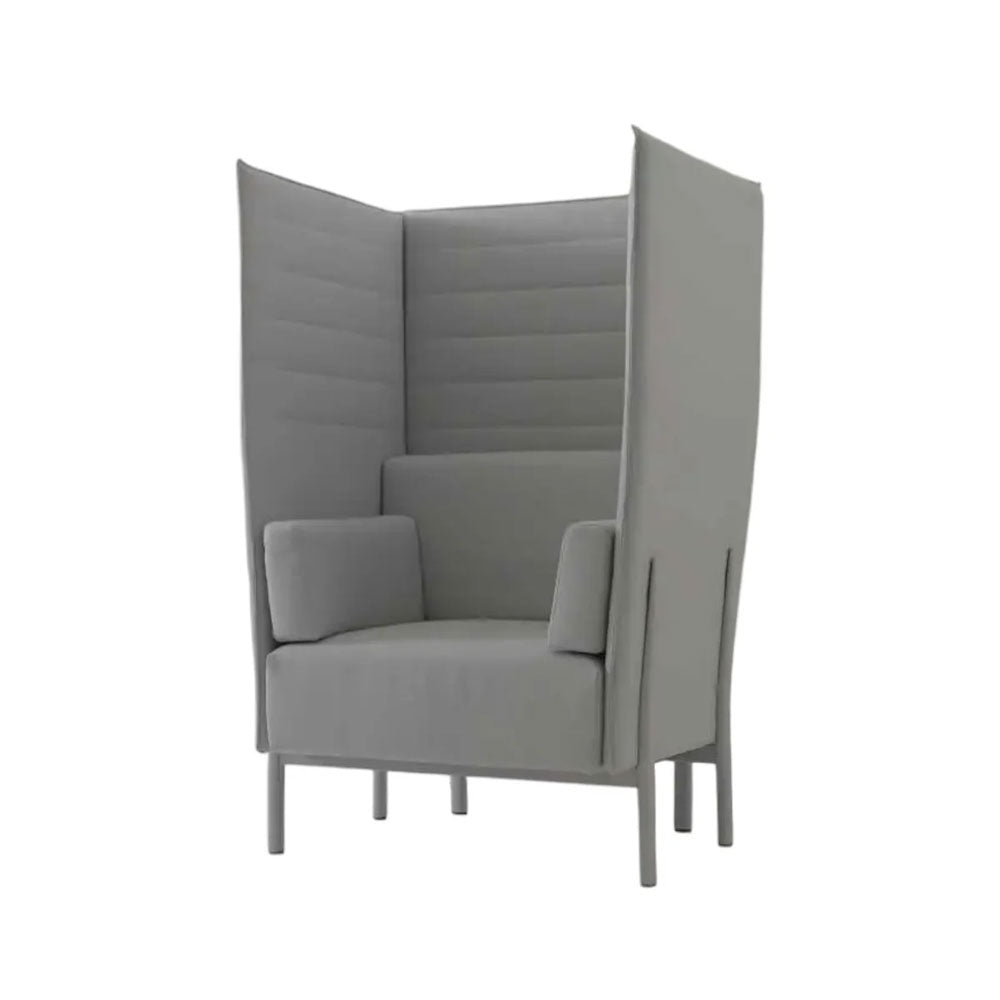 Alias: Eleven High Back 1 Sofa in Grey Fabric - Refurbished