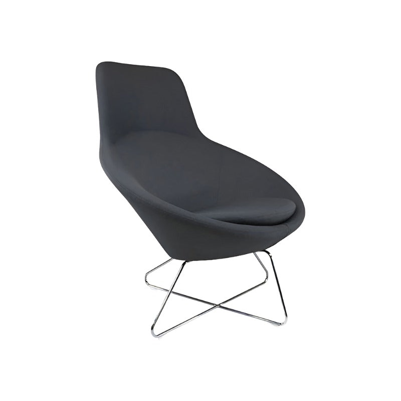 Allermuir: Conic Meeting Chair in Grey Fabric - Refurbished