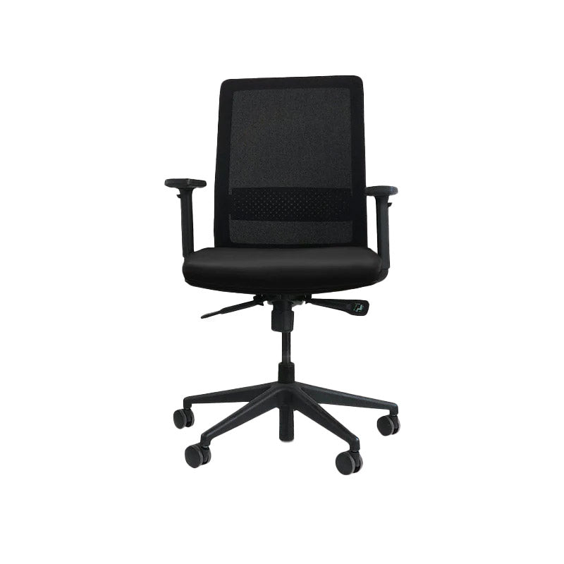 Bestuhl: S30 Task Chair in Black Leather - Refurbished