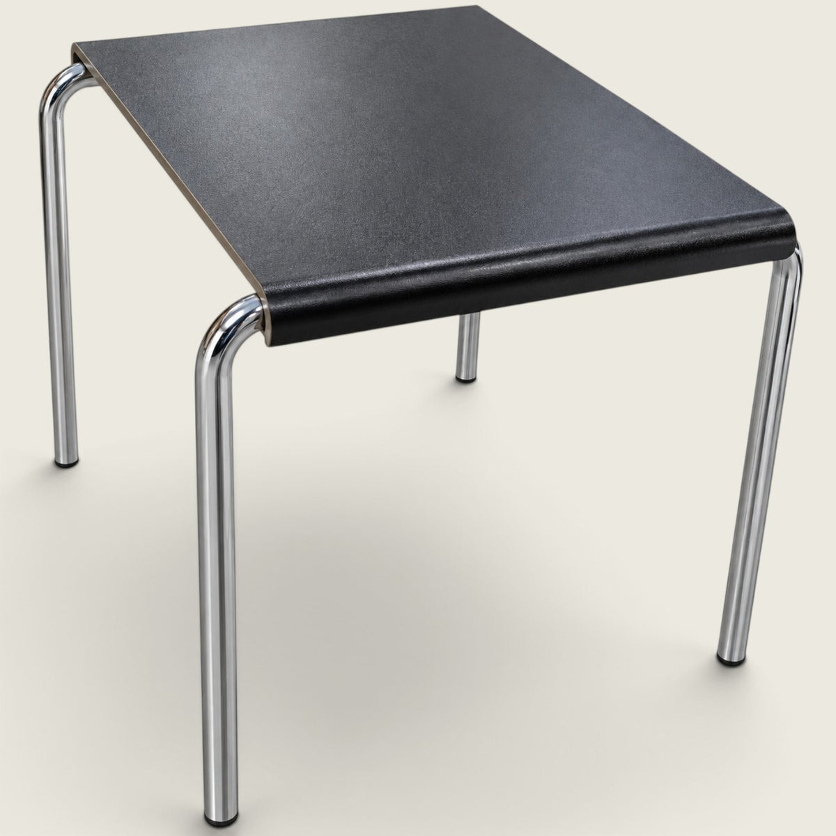 Saxen: Black Laminate & Chrome Four-Leg Multipurpose Table  - Refurbished